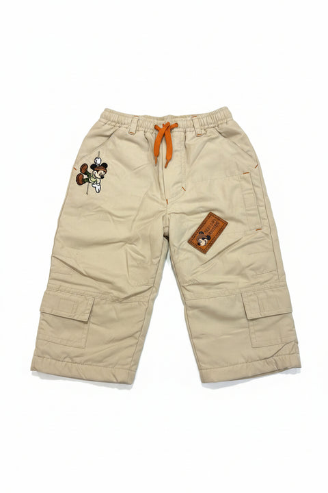 Max & Ile Boy's Beige With Mickey Mouse Printed Bermuda | Max & Ile in Lebanon