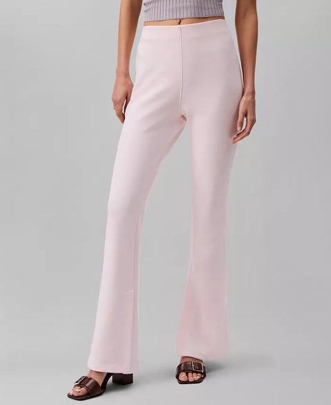 Calvin Klein Women's Pearl Pink Tailored Knit Pull-On Flare Leg Pants | Calvin Klein In Lebanon
