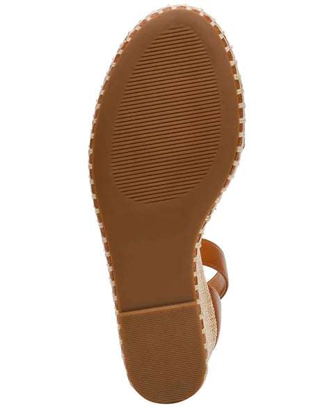 Dolce Vita Women's Tan Tammara Ankle-Strap Platform Espadrille Wedge Sandals | Dolce Vita In Lebanon