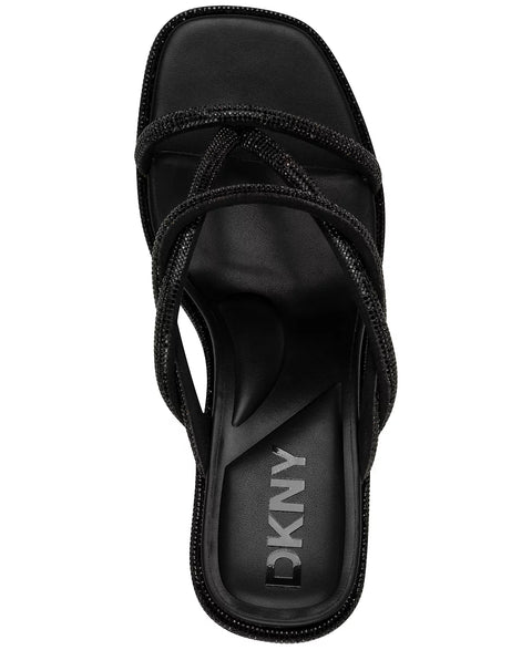 DKNY Women's Black Rabun Stones Dress Sandals | DKNY In Lebanon