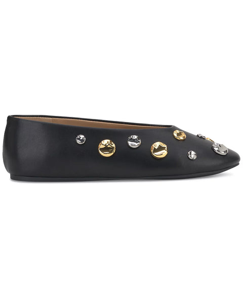 I.N.C. International Concepts Women's Black Rachany Hardware Flats | I.N.C. International Concepts In Lebanon
