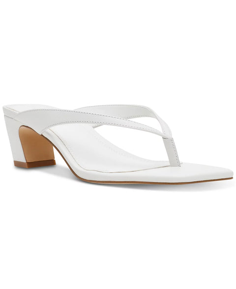 Steve Madden Women's White Ninna Blade Heel Thong Sandals | Steve Madden In Lebanon