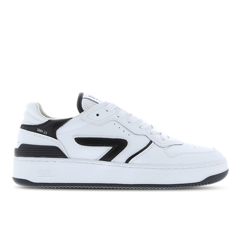 Hub Men's White & Black Smash Homme Chaussures Sneaker| Hub In Lebanon