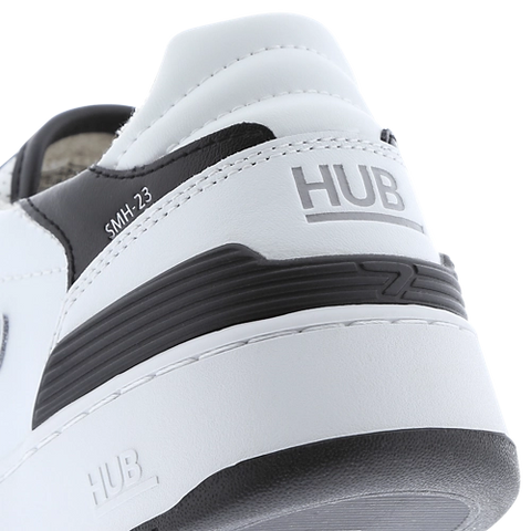 Hub Men's White & Black Smash Homme Chaussures Sneaker| Hub In Lebanon