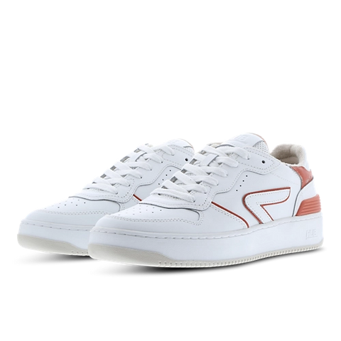 Hub Men's White & Brick Smash L31 Sneakers | Hub In Lebanon