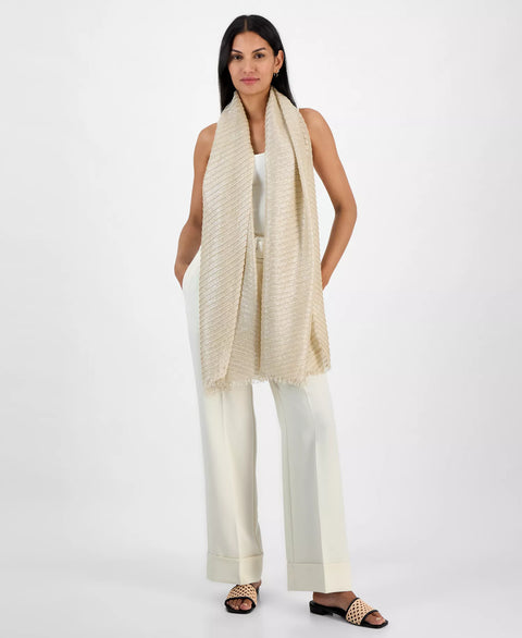 I.N.C. International Concepts Women's Gold  Pleated Shine Wrap Scarf | I.N.C. International Concepts in Lebanon