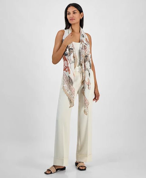 Giani Bernini Women's Neutral Floral Bias Print Wrap | Giani Bernini In Lebanon