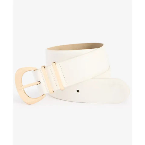 I.N.C. International Concepts Women's White Soft Glaze Faux-Leather Belt | I.N.C. International Concepts In Lebanon