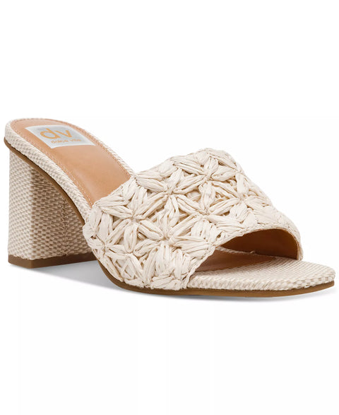 Dolce Vita Women's Beige Honey Raffia Block-Heel Dress Sandals | Dolce Vita In Lebanon