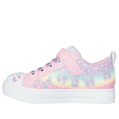 Skechers Baby Girl's Pink Twinkle Toe Ombre Flutter Sneakers   | Skechers  in Lebanon