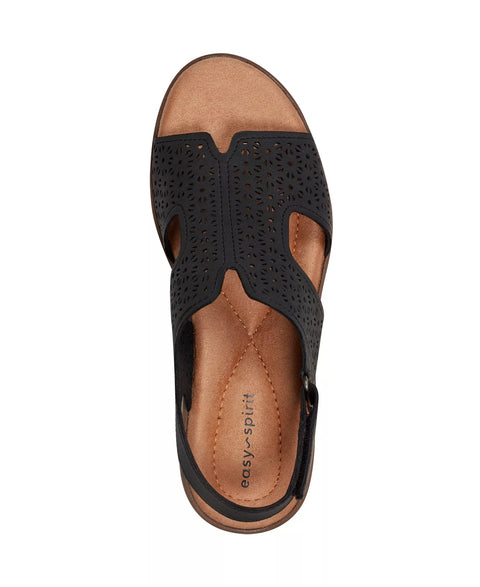 Easy Spirit Women's Black Kali Low Wedge Slingback Sandals | Easy Spirit In Lebanon