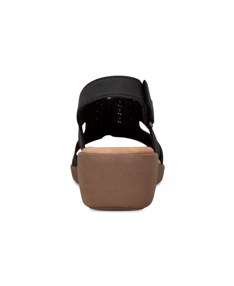 Easy Spirit Women's Black Kali Low Wedge Slingback Sandals | Easy Spirit In Lebanon