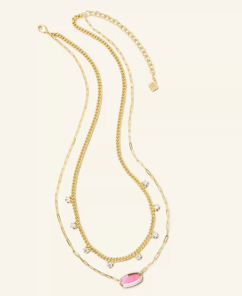 Kendra Scott Women's Gold Flower Show Framed Elisa Strand Necklace | Kendra Scott In Lebanon