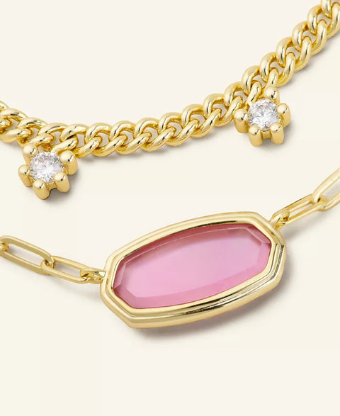 Kendra Scott Women's Gold Flower Show Framed Elisa Strand Necklace | Kendra Scott In Lebanon