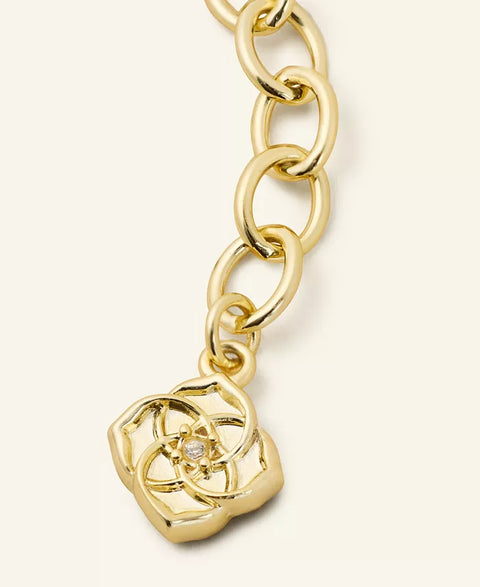 Kendra Scott Women's Gold Flower Show Framed Elisa Strand Necklace | Kendra Scott In Lebanon