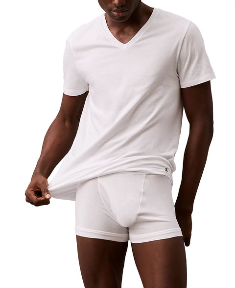 Calvin Klein Men's White 3-Pack Cotton Classics V-Neck T-Shirts | Calvin Klein In Lebanon