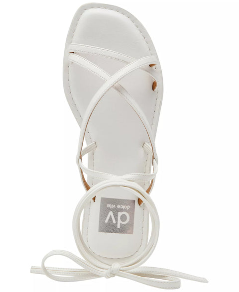 Dolce Vita Women's White Juleah Strappy Gladiator Flat Sandals | Dolce Vita In Lebanon