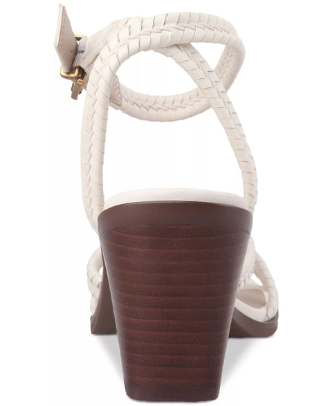 Giani Bernini Women's White Linen Renaee Block Heel Woven Strappy Dress Sandals |   Giani Bernini in Lebanon