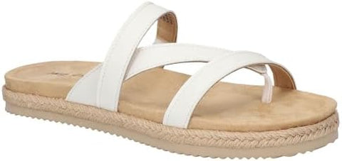 Easy Street Women's White Song Slide Slipper |Easy Street  In Lebanon