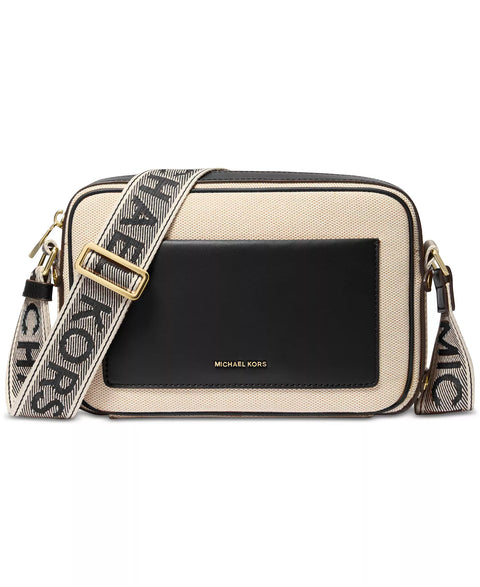 Michael Kors Women's Black/Beige Maeve Small East West Pocket Crossbody | Michael Kors In Lebanon