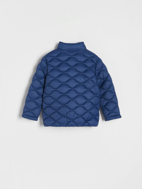 Reserved Baby Boy's Navy Blue Stand Collar Quilted Jacket | Reserved  In Lebanon
