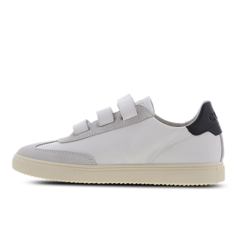 Clae Women's White & Navy Deane Strap Sneakers | Clae In Lebanon