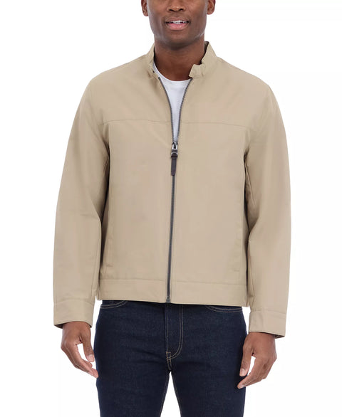 Michael Kors Men's Khaki Lightweight Moto Jacket | Michael Kors In Lebanon