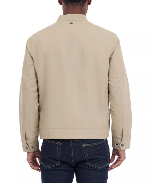Michael Kors Men's Khaki Lightweight Moto Jacket | Michael Kors In Lebanon