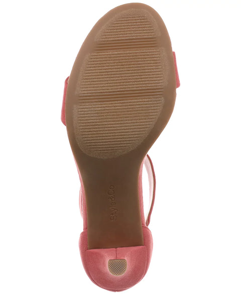 Style & Co Women's Red Granit Paycee Two-Piece Dress Sandals | Style & Co In Lebanon