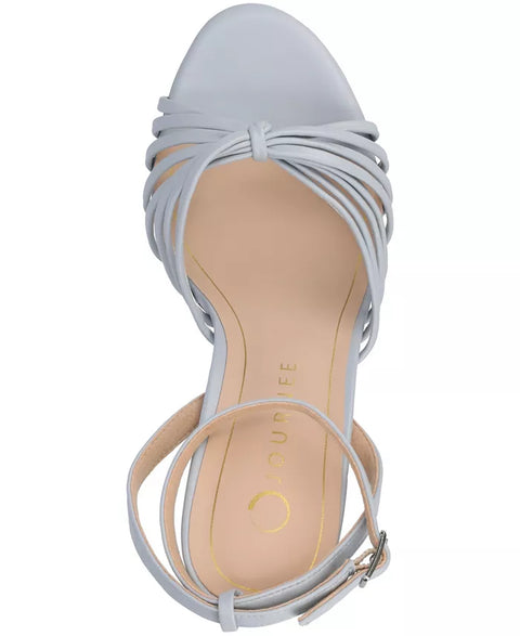Journee Collection Women's Light Blue Vanita Stiletto Strappy Dress Sandals | Journee Collection In Lebanon