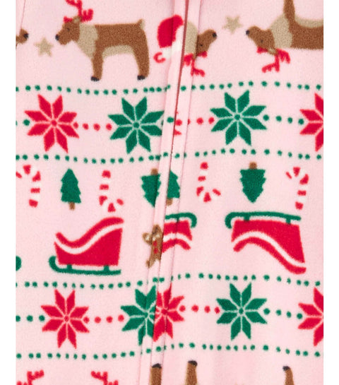 Carter's Baby Girl's 1-Piece Fair Isle Fleece Footie Pajamas | Carter's In Lebanon