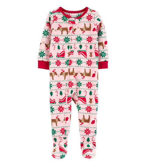 Carter's Baby Girl's 1-Piece Fair Isle Fleece Footie Pajamas | Carter's In Lebanon