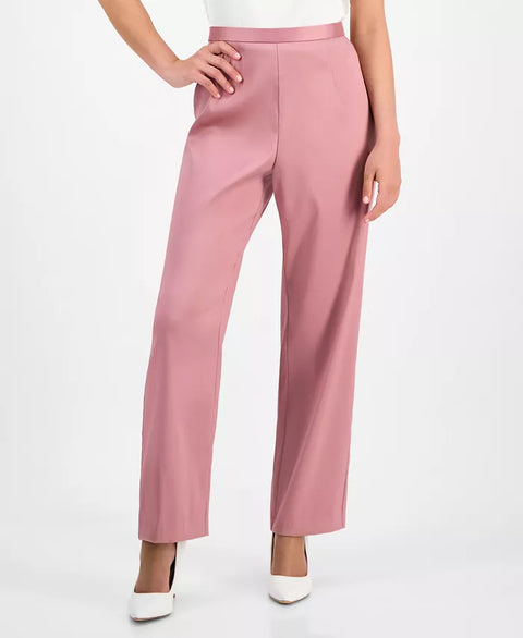 Alex Evenings Women's Dusty Rose Petite Straight-Leg Pants | Alex Evenings In Lebanon
