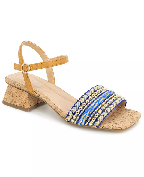 Kenneth Cole Reaction Women's Blue Buena Square Toe Dress Sandals  |  Kenneth Cole Reaction in Lebanon