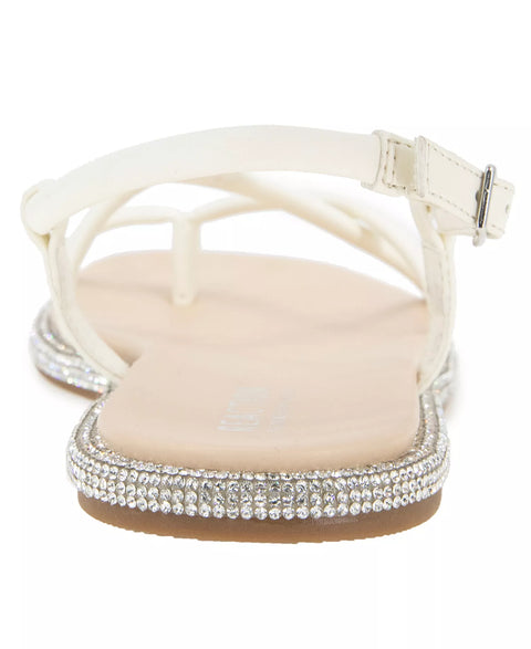 Kenneth Cole Reaction Women's Cream Waltz Strappy Square Toe Flat Sandals | Kenneth Cole Reaction in Lebanon