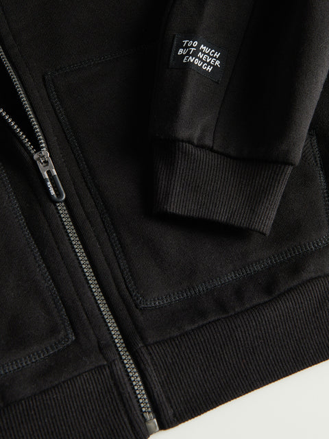 Reserved Boy's Black Kangaroo Pocket Hooded Jacket | Reserved In Lebanon