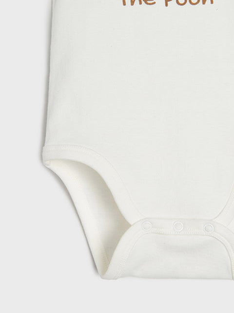 Sinsay Baby Girl's Off White Winnie The Pooh Short Sleeve Bodysuit|Sinsay In Lebanon