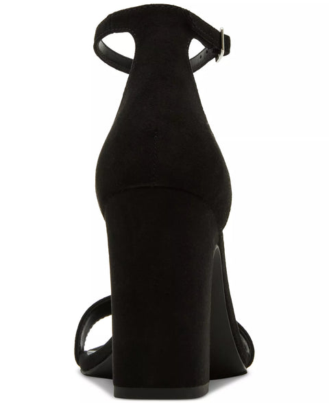Madden Girl Women's Black Sasha Two-Piece Block-Heel Dress Sandals | Madden Girl In Lebanon