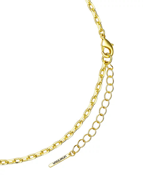 Unwritten Women's Gold-Tone Lapis Stone Moon Star Pendant Necklace | Unwritten In Lebanon