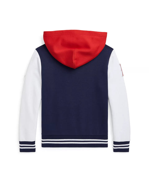 Polo Ralph Lauren Big Boy's Multicolor Baseball-Logo Double-Knit Hoodie | Polo Ralph Lauren in Lebanon