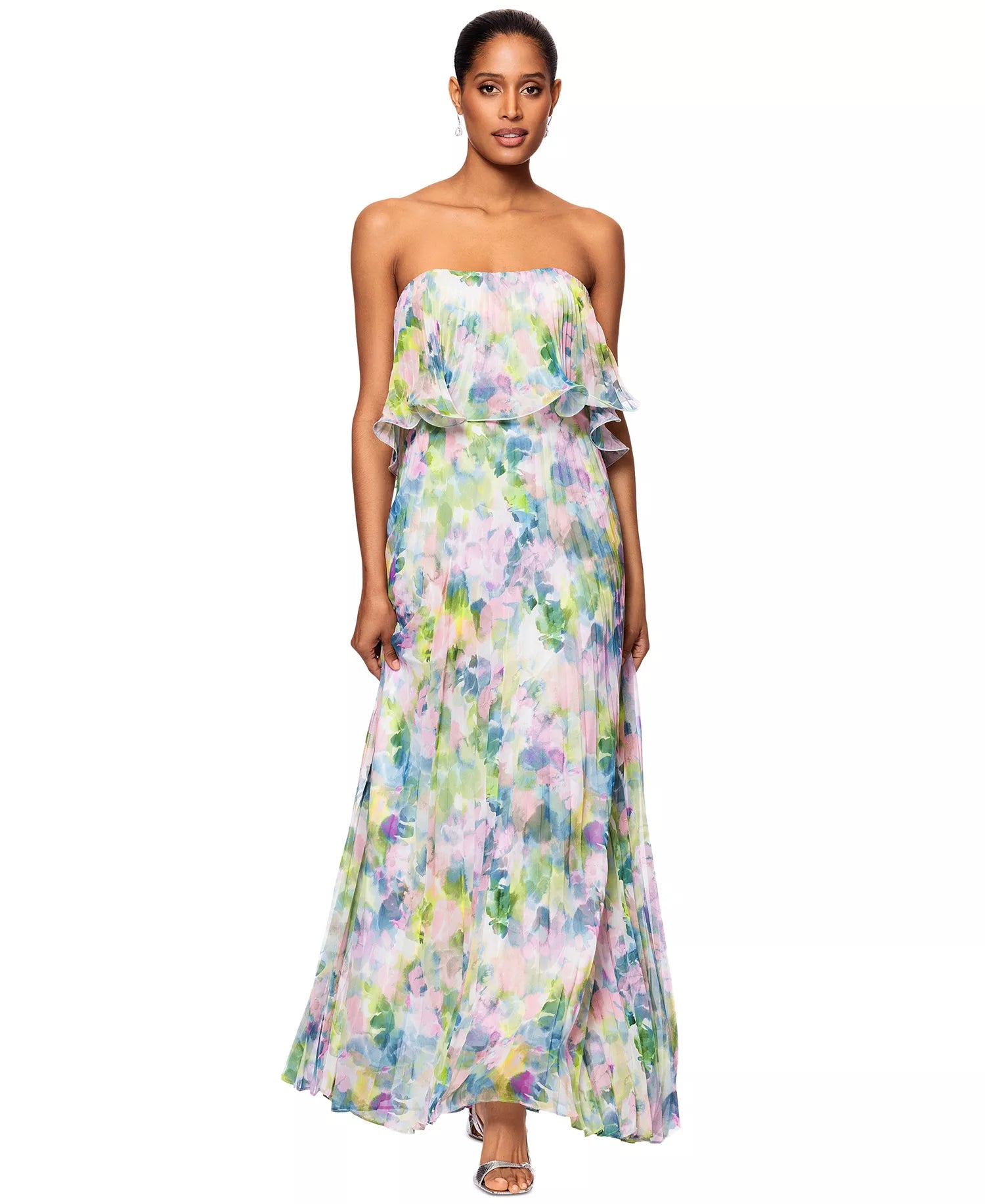 Betsy & Adam Women’s Multicolor Strapless Floral Dress | Betsy & Adam in Lebanon