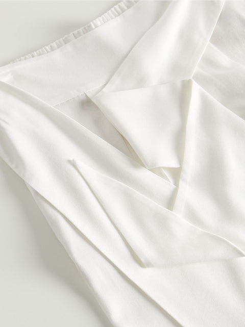 Reserved Women's White Tie Detailed Trouser |Reserved In Lebanon