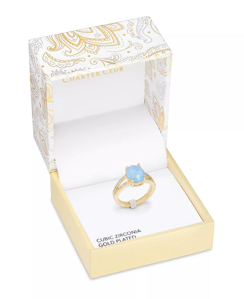 Charter Club Women's Gold-Tone Pave Color Crystal Gold 10| Charter Club In Lebanon