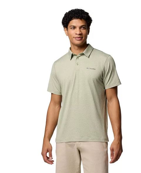 Columbia Men's Mint Green Carter Short Sleeve Performance Crest Polo T-Shirt | Columbia In Lebanon