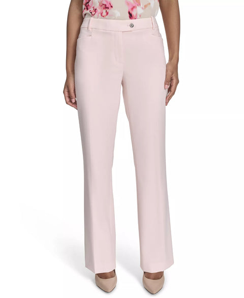 Calvin Klein Women's Light Pink Modern-Fit Straight-Leg Pant Slacks Trouser | Calvin Klein In Lebanon