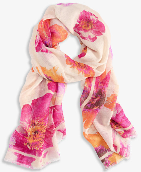 I.N.C. International Concepts Women's Pink Deima Blooms Printed Wrap Scarf | I.N.C. International Concepts In Lebanon