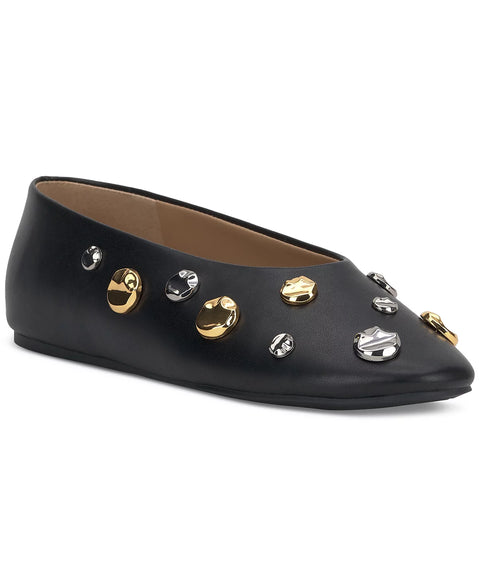 I.N.C. International Concepts Women's Black Rachany Hardware Flats | I.N.C. International Concepts In Lebanon