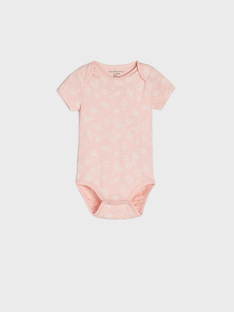 Sinsay Baby Girl's Pink & White Printed 2 Pack Bodysuit |Sinsay In Lebanon