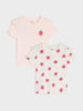 Sinsay Girl's White & Pink Printed Pack Of 2 T-Shirts | Sinsay In Lebanon