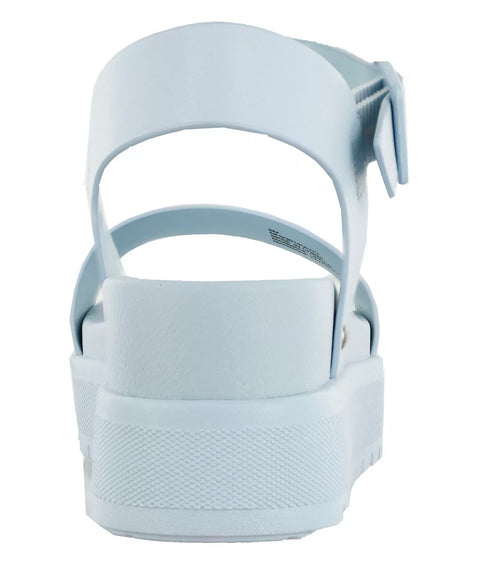 Mia Women's Blue Kayci Platform Round Toe Sandals | Mia In Lebanon